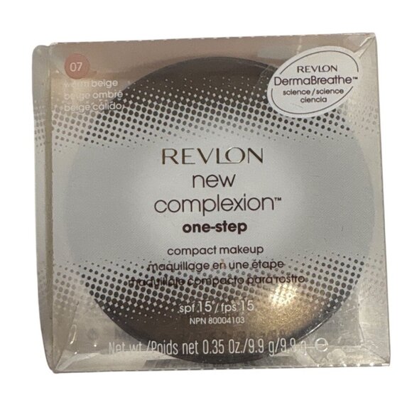 Revlon New Complexion One-Step Compact Makeup SPF 15 Warm Beige 07 0.35 Oz READ - Picture 1 of 6